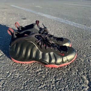 Black and Red Foamposite-Style Sneakers Foamposite cough drops
